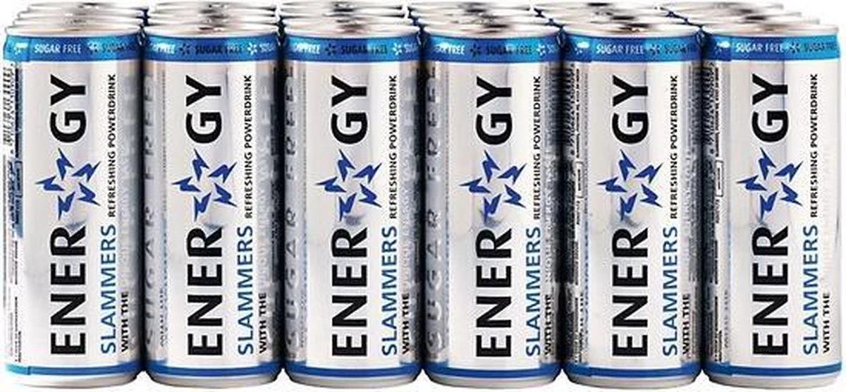 Slammers Energy Drink Light Blikjes 25cl Tray 24 Stuks 4 Slammers Energy Drink Light Blikjes 25cl Tray 24 Stuks - Afbeelding 2