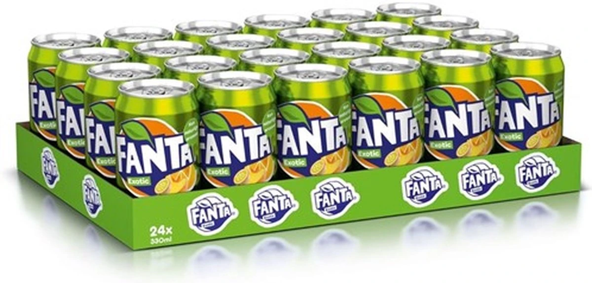Fanta Exotic Blikjes 33cl Tray 24 Stuks Frisdrank 7 Fanta Exotic Blikjes 33cl Tray 24 Stuks Frisdrank - Afbeelding 5