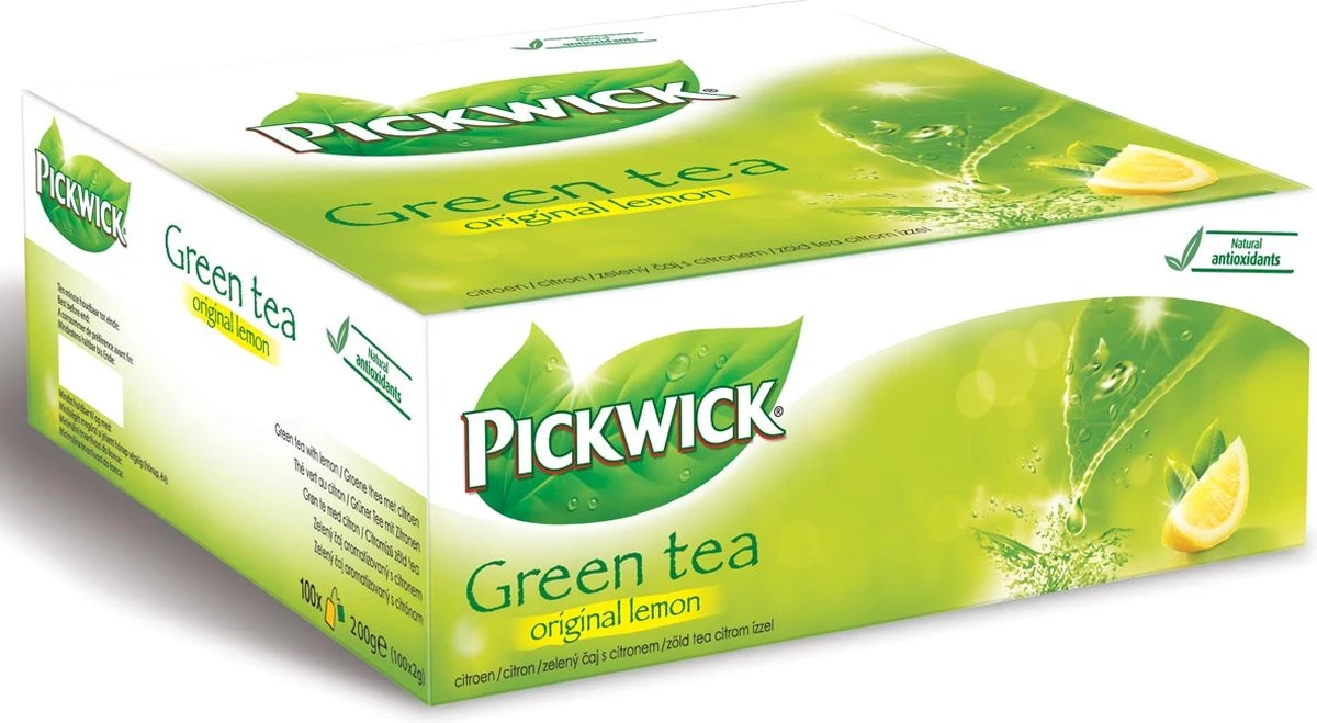 Pickwick Drank: Theezakje 2 Gr Groene Thee Lemon Pk 100 5 Pickwick Drank: Theezakje 2 Gr Groene Thee Lemon Pk 100 - Afbeelding 3