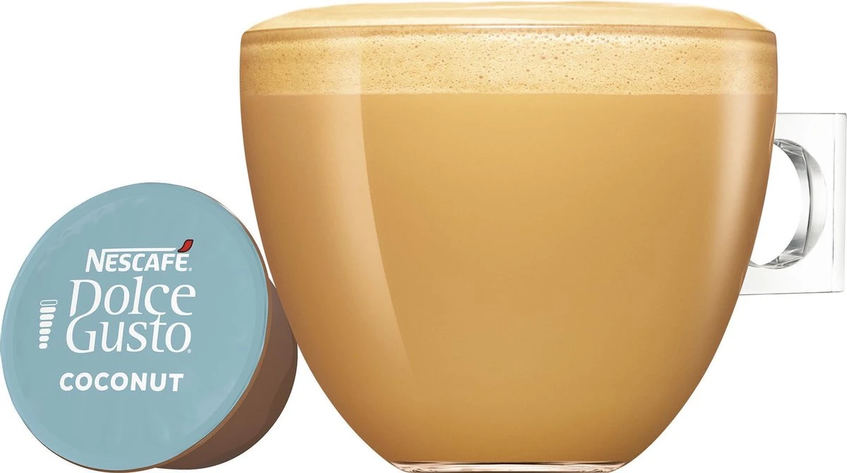 Nescafé Dolce Gusto Coconut Macchiato Capsules - Vegan Koffie - 36 Koffiecups 6 Nescafé Dolce Gusto Coconut Macchiato Capsules - Vegan Koffie - 36 Koffiecups - Afbeelding 4