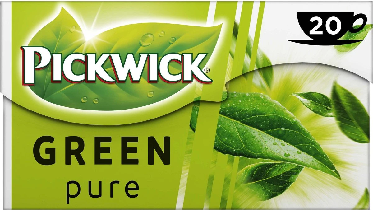 Pickwick Pure Groene Thee - 12 X 20 Zakjes 6 Pickwick Pure Groene Thee - 12 X 20 Zakjes - Afbeelding 4