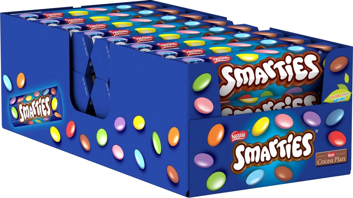 Smarties Folded Box - 24 Stuks 3 Smarties Folded Box - 24 Stuks