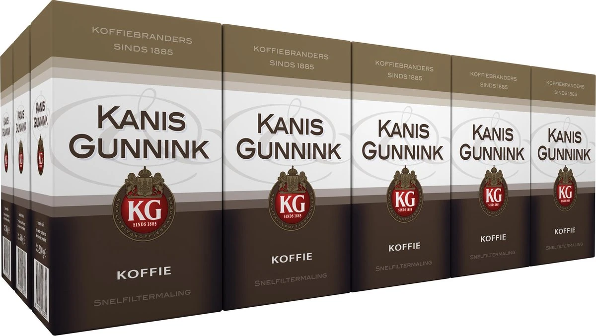 Kanis & Gunnink Filterkoffie - 6 X 500 Gram 3 Kanis & Gunnink Filterkoffie - 6 X 500 Gram