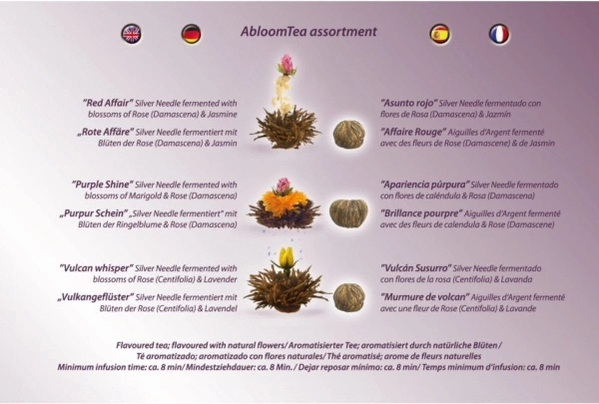 Creano Theebloemen Geschenkset Kadoverpakking Theebloemen En Glazen Theekan - Witte Theebloemen En Zwarte Theebloemen (6 Stuks) 9 Creano Theebloemen Geschenkset Kadoverpakking Theebloemen En Glazen Theekan - Witte Theebloemen En Zwarte Theebloemen (6 Stuks) - Afbeelding 7