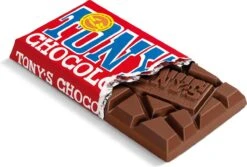 Tony's Chocolonely Melk Chocolade Reep - Melkchocolade Reep - 180 Gram -Voedsel Serie Winkel 1200x810 3