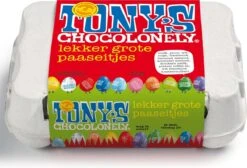 Tony's Chocolonely Chocolade Paaseitjes In Doosje - Pasen - 12 Paaseieren - Paas Ei Cadeau -Voedsel Serie Winkel 1200x815 1