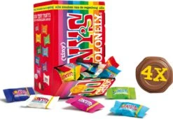Tony's Chocolonely Tiny Tony's Mix Chocolade Cadeau - 4 X 900 Gram - Mini Uitdeel Chocolaatjes Bundel - Mix Met 10 Verschillende Smaken - Belgische Fairtrade Chocolade