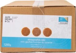 Stroopwafels Mini Verpakte Koekjes Alex Meijer Doos 150 Stuks Koffiekoekjes