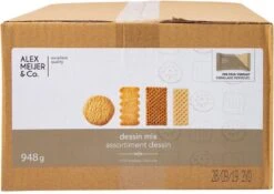 Koffiekoekjes Mix Dessin Grote XXL Doos 150 Apart Verpakte Koekjes Alex Meijer -Voedsel Serie Winkel 1200x849