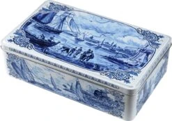 Hellema Speculaas - Met De Fijnste Speculaaskruiden - Volgens Authentiek Recept - Nederlandse Lekkernij - In Een Delftsblauwblik - Traditionele Speculaas - 415 G - Verpakte Koekjes -Voedsel Serie Winkel 1200x852 1