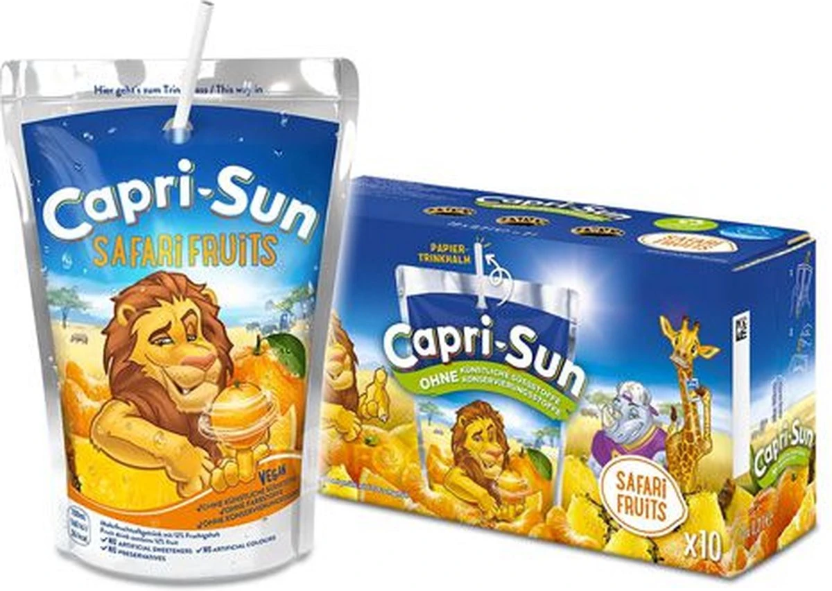 Capri Sun - Safari - 40 Stuks - 20 Cl 6 Capri Sun - Safari - 40 Stuks - 20 Cl - Afbeelding 4