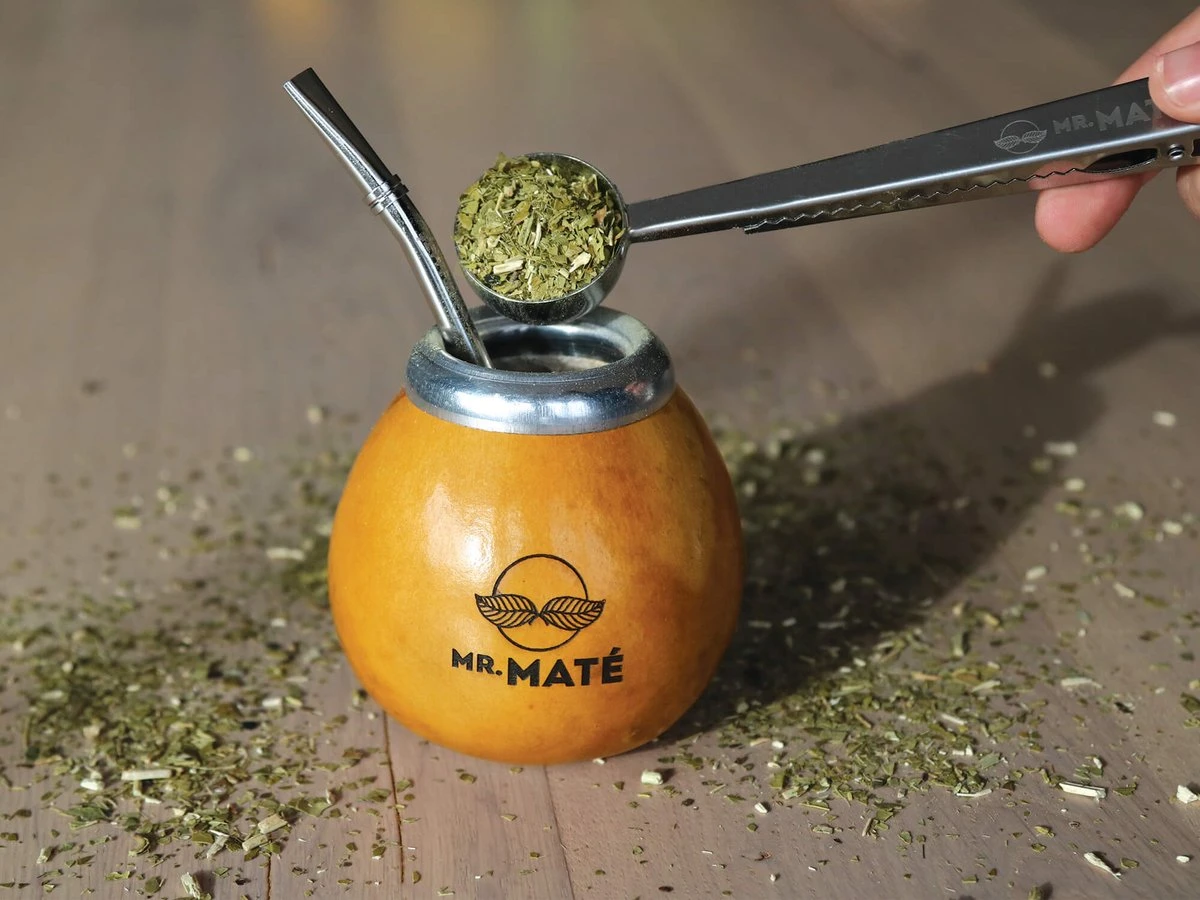 Yerba Mate Starterspakket Duo - 2x Traditionele Kalebas - 2x Bombilla - 1x Original & 1x Munt-Citroen Yerba Maté 6 Yerba Mate Starterspakket Duo - 2x Traditionele Kalebas - 2x Bombilla - 1x Original & 1x Munt-Citroen Yerba Maté - Afbeelding 4