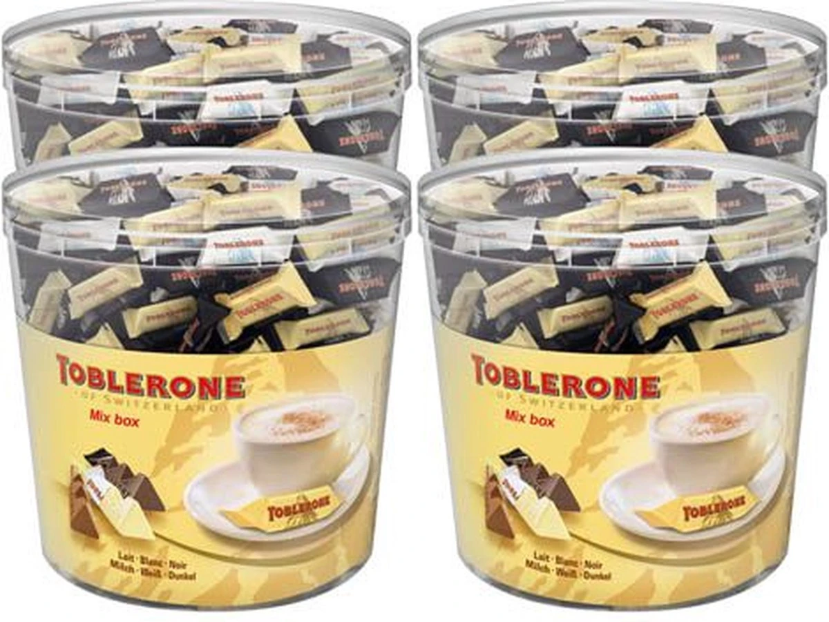 Toblerone Mini's Mix - Silo 904 Gram - 4 Stuks 5 Toblerone Mini's Mix - Silo 904 Gram - 4 Stuks - Afbeelding 3
