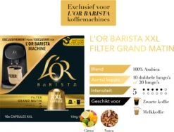 L'OR BARISTA XXL Filter Grand Matin (5) - 5 X 10 Koffiecups -Voedsel Serie Winkel 1200x913