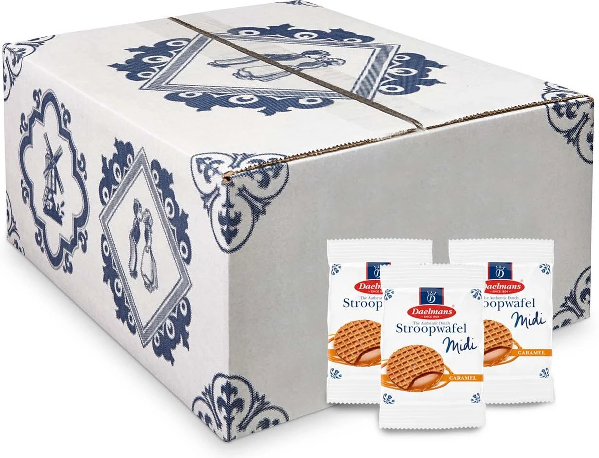 Daelmans Midi Stroopwafels - Doos 150 X 1 Stuks (per 1 Verpakt) - 15 Gram Per Koek 3 Daelmans Midi Stroopwafels - Doos 150 X 1 Stuks (per 1 Verpakt) - 15 Gram Per Koek