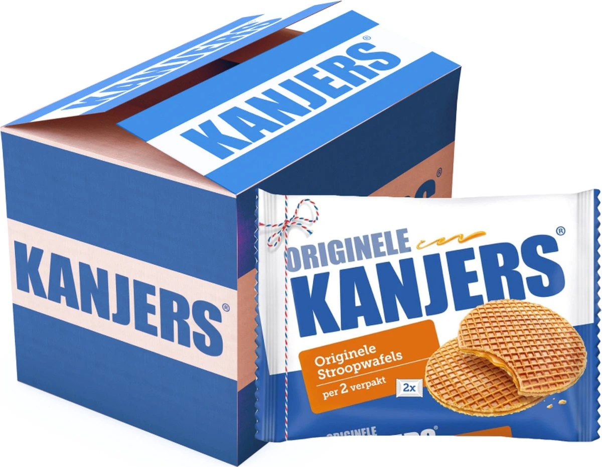 Koeken Kanjers Stroopwafels 8gr 150 Stuks 4 Koeken Kanjers Stroopwafels 8gr 150 Stuks - Afbeelding 2