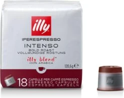 Illy - Iperespresso Koffie Home Intenso 6 X 18 Capsules 9 Illy - Iperespresso Koffie Home Intenso 6 X 18 Capsules -Voedsel Serie Winkel 1200x957