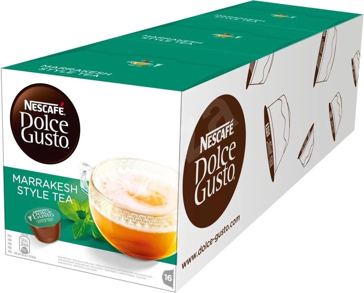 Dolce Gusto - Marrakesh Style Tea - 3x 16 Cups 4 Dolce Gusto - Marrakesh Style Tea - 3x 16 Cups - Afbeelding 2