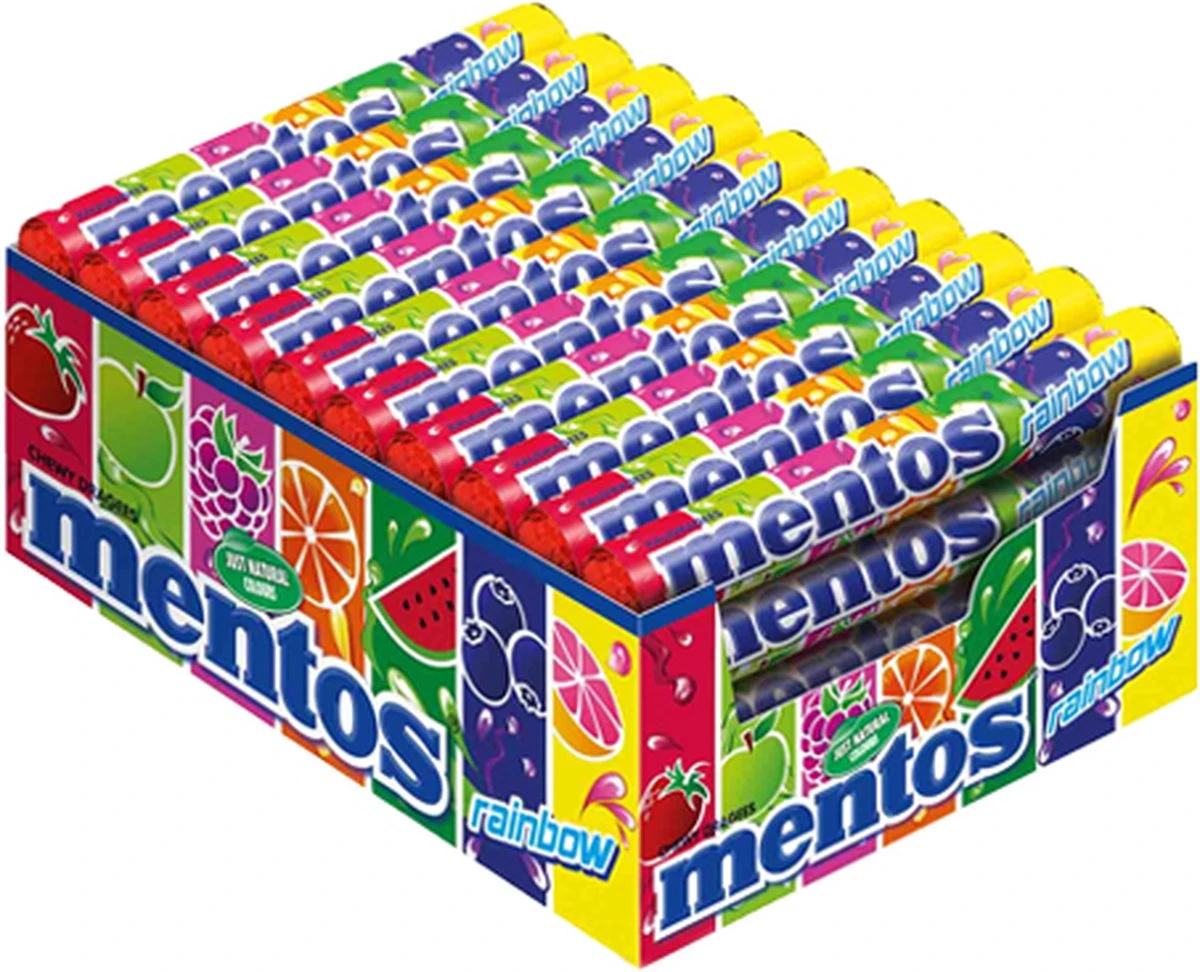 Mentos - Rainbow - 40 Rollen 3 Mentos - Rainbow - 40 Rollen
