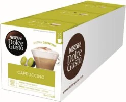 Nescafé Dolce Gusto Cappuccino Capsules - 90 Koffiecups -Voedsel Serie Winkel 1200x972