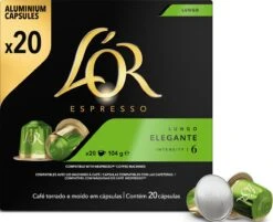 L'OR Lungo Elegante Koffiecups - Intensiteit 6/12 - 10 X 20 Capsules -Voedsel Serie Winkel 1200x975 2