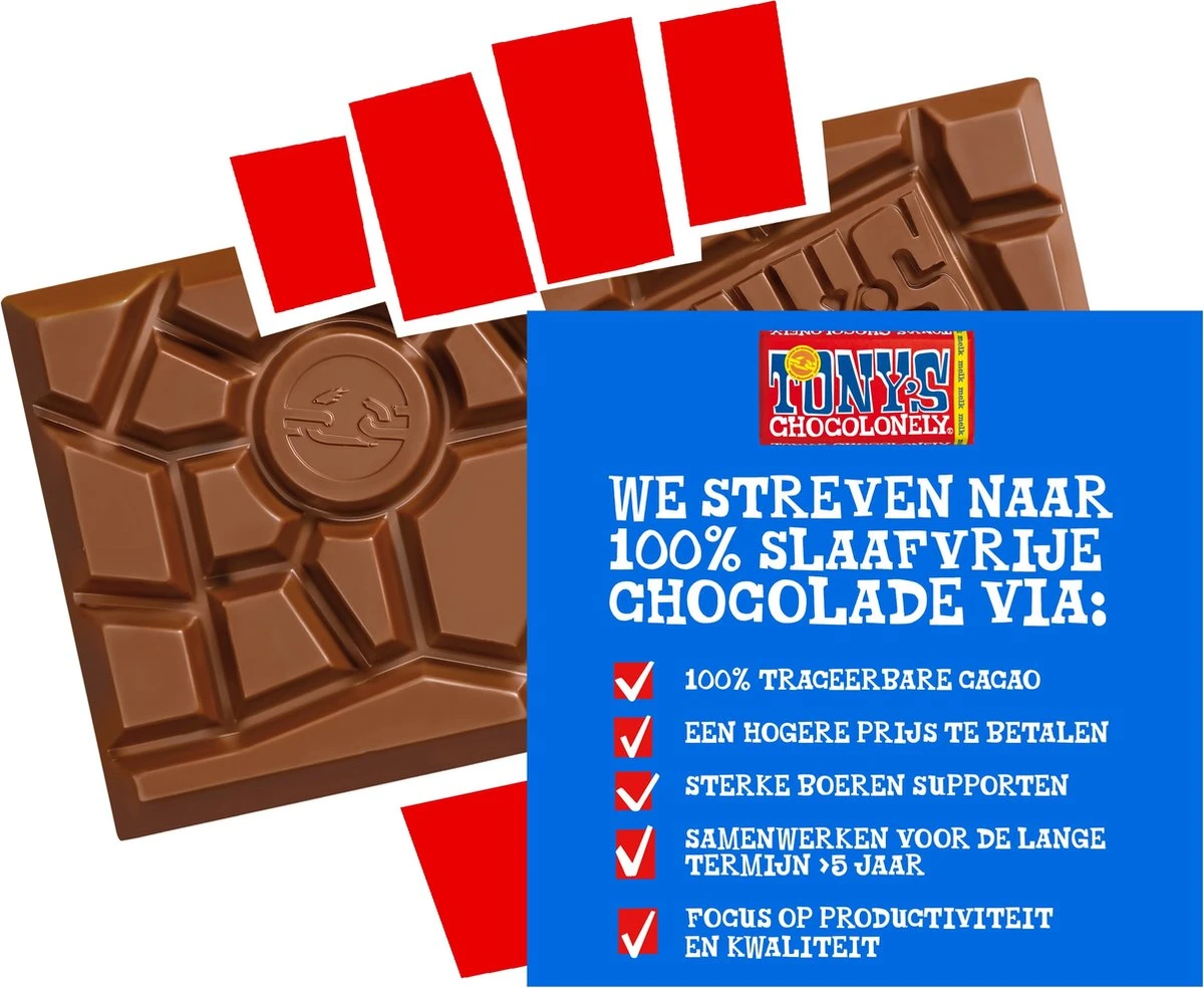Tony's Chocolonely Tiny Tony's Mix Chocolade Cadeau - 4 X 900 Gram - Mini Uitdeel Chocolaatjes Bundel - Mix Met 10 Verschillende Smaken - Belgische Fairtrade Chocolade 9 Tony's Chocolonely Tiny Tony's Mix Chocolade Cadeau - 4 X 900 Gram - Mini Uitdeel Chocolaatjes Bundel - Mix Met 10 Verschillende Smaken - Belgische Fairtrade Chocolade - Afbeelding 7