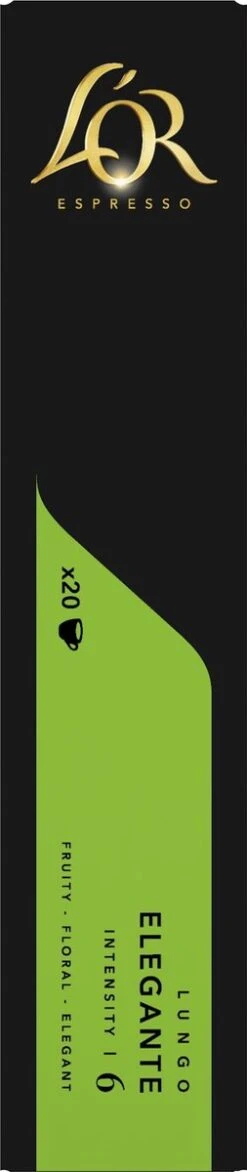 L'OR Lungo Elegante Koffiecups - Intensiteit 6/12 - 10 X 20 Capsules -Voedsel Serie Winkel 253x1200 1