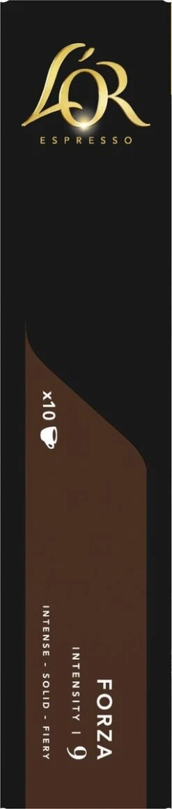 L'OR Espresso Forza Koffiecups - Intensiteit 9/12 - 10 X 10 Capsules -Voedsel Serie Winkel 255x1200 3