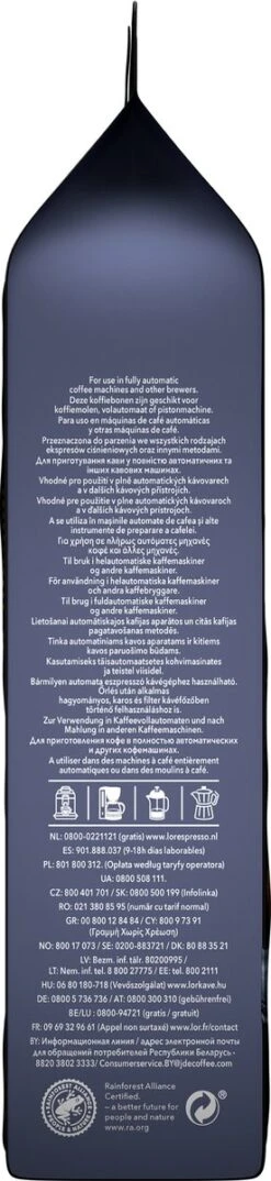 L'OR Espresso Fortissimo Koffiebonen (10) - 4 X 500 Gram -Voedsel Serie Winkel 276x1200 1