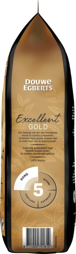 Douwe Egberts Excellent Gold Koffiebonen - 5/9 Intensiteit - 4 X 1kg 12 Douwe Egberts Excellent Gold Koffiebonen - 5/9 Intensiteit - 4 X 1kg -Voedsel Serie Winkel 362x1200