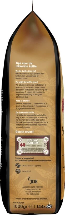 Douwe Egberts Excellent Gold Koffiebonen - 5/9 Intensiteit - 4 X 1kg 11 Douwe Egberts Excellent Gold Koffiebonen - 5/9 Intensiteit - 4 X 1kg -Voedsel Serie Winkel 364x1200 4