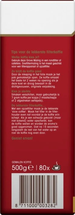Douwe Egberts Aroma Rood Grove Maling Filterkoffie - 6 X 500 Gram -Voedsel Serie Winkel 421x1200