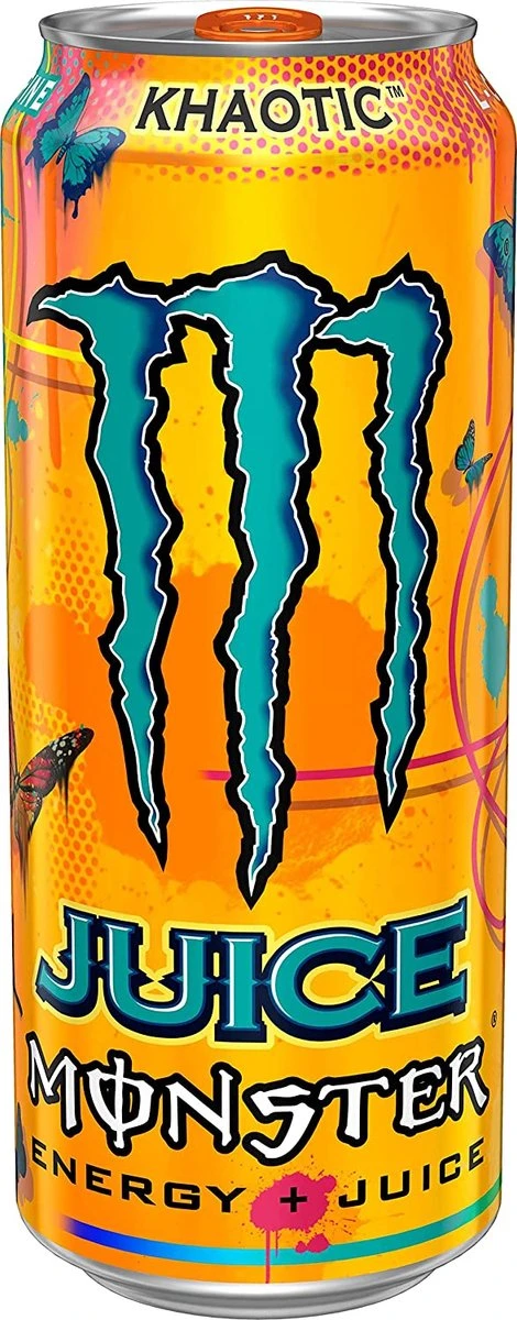 Monster Energy - Energiedrank - Promopakket - 24 Stuks - Juice Khaotic 4 Monster Energy - Energiedrank - Promopakket - 24 Stuks - Juice Khaotic - Afbeelding 2