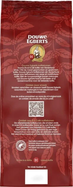Douwe Egberts Aroma Rood Koffiebonen - 4 X 1000 Gram - Extra Grote Verpakking -Voedsel Serie Winkel 472x1200 1