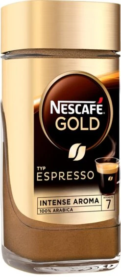 Nescafé Gold Espresso Oploskoffie - 6 Potten à 100 Gram 12 Nescafé Gold Espresso Oploskoffie - 6 Potten à 100 Gram -Voedsel Serie Winkel 527x1200 1