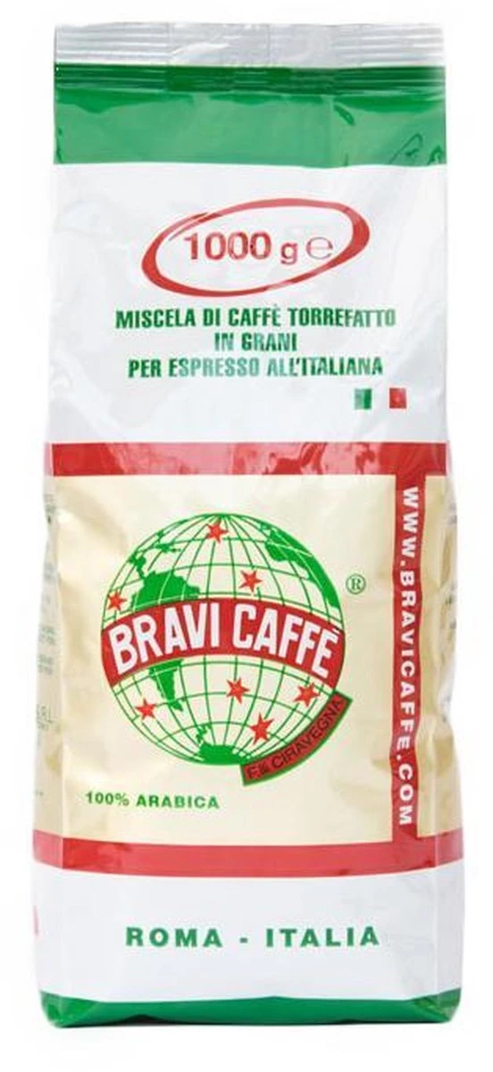 Bravi Caffe 100% Arabica Koffiebonen - 1 Kg 3 Bravi Caffe 100% Arabica Koffiebonen - 1 Kg