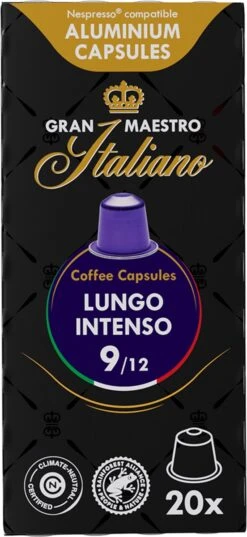 Gran Maestro Italiano - Lungo Intenso - Koffiecups - Nespresso Compatibel Capsules - Krachtige Smaak - 6 X 20 Cups 11 Gran Maestro Italiano - Lungo Intenso - Koffiecups - Nespresso Compatibel Capsules - Krachtige Smaak - 6 X 20 Cups -Voedsel Serie Winkel 552x1200