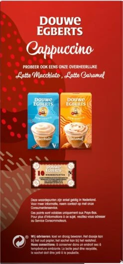 Douwe Egberts Verwenkoffie Cappuccino Oploskoffie - 5 X 10 Zakjes -Voedsel Serie Winkel 560x1200 2