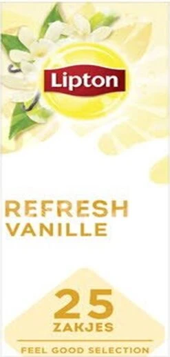 Lipton - Feel Good Selection Zwarte Thee Vanille - 6x 25 Zakjes -Voedsel Serie Winkel 573x1200