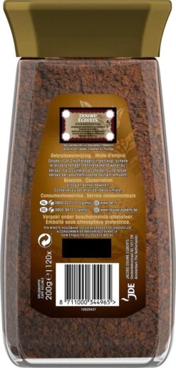 Douwe Egberts Gold Oploskoffie - 6 X Pot Van 200 Gram -Voedsel Serie Winkel 574x1200