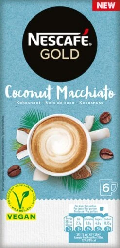 Nescafé Gold Coconut Macchiato Oploskoffie - 6 Doosjes à 6 Zakjes 11 Nescafé Gold Coconut Macchiato Oploskoffie - 6 Doosjes à 6 Zakjes -Voedsel Serie Winkel 583x1200 1