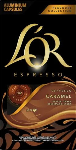 L'OR Espresso Caramel Koffiecups - 10 X 10 Capsules 10 L'OR Espresso Caramel Koffiecups - 10 X 10 Capsules -Voedsel Serie Winkel 611x1200 1