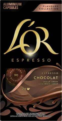 L'OR Espresso Chocolat Koffiecups - 10 X 10 Capsules -Voedsel Serie Winkel 612x1200
