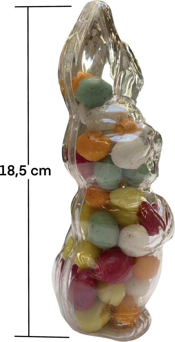 Paashaas Gevuld Met Dragees Eitjes - 200 Gram - Paashaas Decoratie - Pasen Decoratie - Paasdecoratie- Pasen Kinderen - Pasen Chocolade - Paaseieren - Paaseieren Decoratie - Paaseieren Chocolade - Snoep - Pasen - Geschenk - Snoep Mix 4 Paashaas Gevuld Met Dragees Eitjes - 200 Gram - Paashaas Decoratie - Pasen Decoratie - Paasdecoratie- Pasen Kinderen - Pasen Chocolade - Paaseieren - Paaseieren Decoratie - Paaseieren Chocolade - Snoep - Pasen - Geschenk - Snoep Mix - Afbeelding 2
