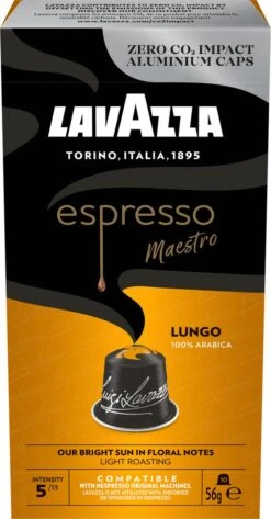 Lavazza Espresso Lungo - Aluminium Nespresso Capsules - 10 Stuks 15 Lavazza Espresso Lungo - Aluminium Nespresso Capsules - 10 Stuks -Voedsel Serie Winkel 627x1200