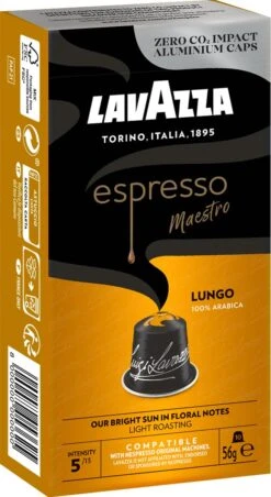 Lavazza Espresso Lungo - Aluminium Nespresso Capsules - 10 Stuks