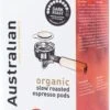 Australian Espresso Pods Dark Roast -4 X 18 Stuks- UTZ Organic -Voedsel Serie Winkel 656x1200 4