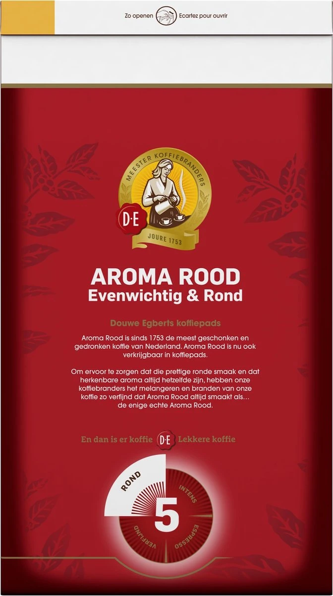 Douwe Egberts Aroma Rood Koffiepads - 4 X 54 Pads 5 Douwe Egberts Aroma Rood Koffiepads - 4 X 54 Pads - Afbeelding 3