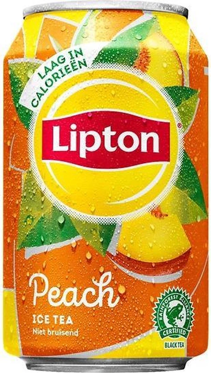 Lipton Ice Tea Peach Blikjes Tray - 24 X 33cl 3 Lipton Ice Tea Peach Blikjes Tray - 24 X 33cl