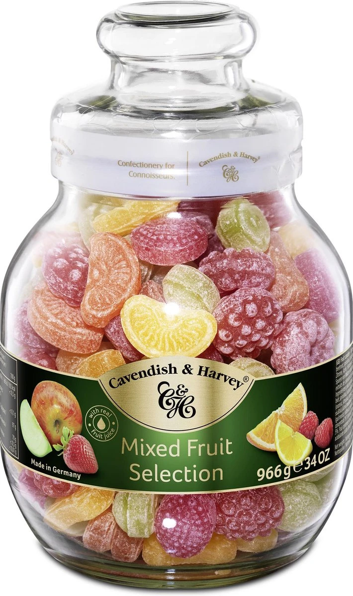 Cavendish & Harvey Snoeppot Fruitzuurtjes - 1 Kilo 3 Cavendish & Harvey Snoeppot Fruitzuurtjes - 1 Kilo